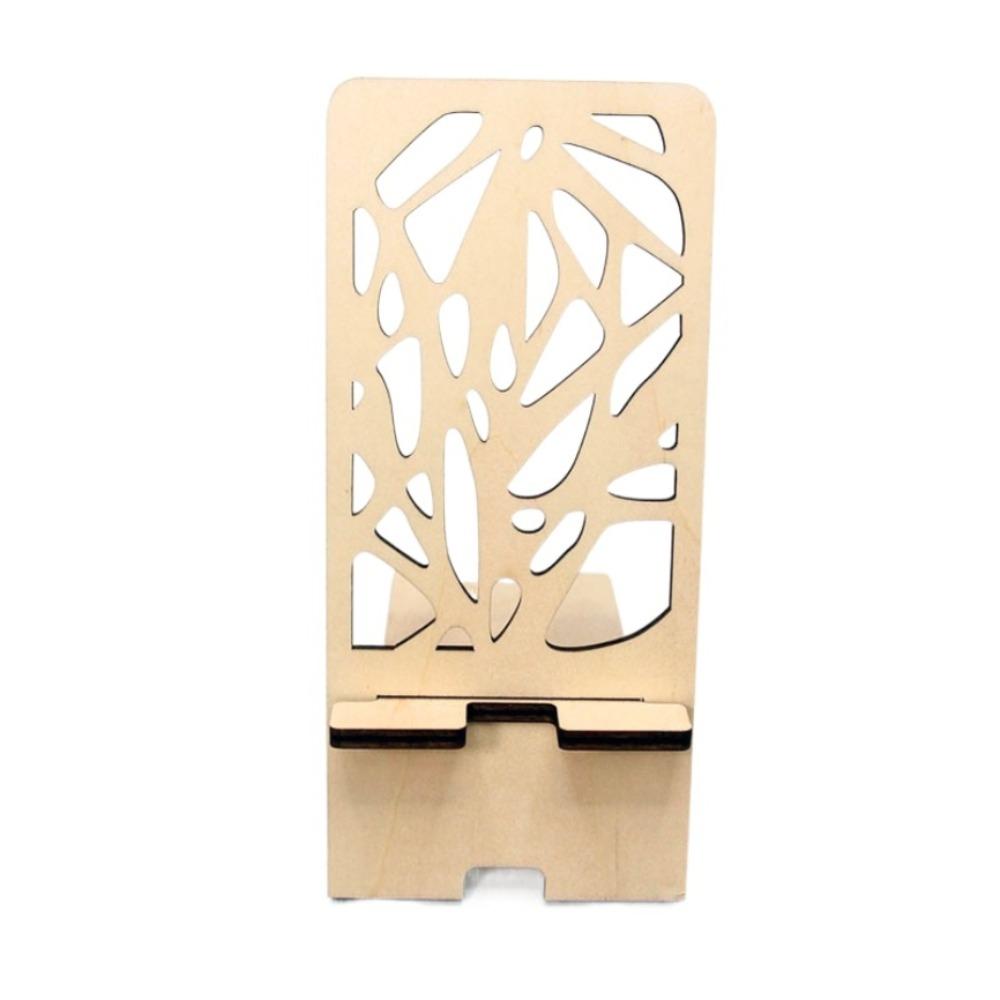 with Charging Port Desktop Phone Holder Wood Cellphone Standing Home Decor Stand Bracket  Home