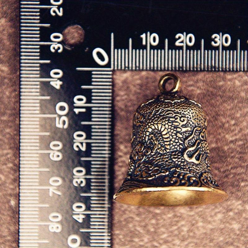 1pcs Vintage Brass Antique Bell Antique Brass Bells Dragon Bell Small Brass Brass Car Keychain Jewelry Ornament Home Ornaments Men's Keychain Pendant