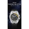 SANDA New Luminous Men's Quartz Watch Nails, Wodoodporne trendy Męskie zegarki kwarcowe