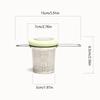 Heat Resistant Teas Strainer with Folding Handle 304 Stainless Steel And Silicone Materials Brewing Basket with Lid