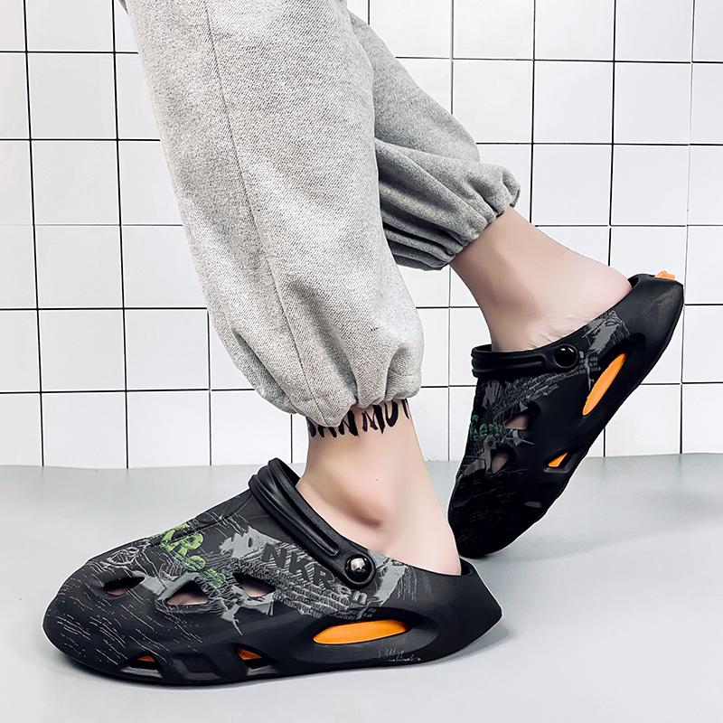 Fashion PARZIVAL Men Causal Summer Sandals EVA Garden Clogs Sandals Soft Hospital Shoes Men Slip On Beach Water Slippers Zapatos Hombre