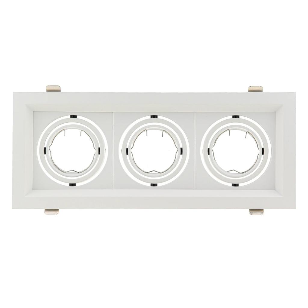 JOYINLED Square Recessed Spotlight Aluminum LED Downlight Frame MR16 GU10 Fitting Housing Fixture for Ceilings Black White