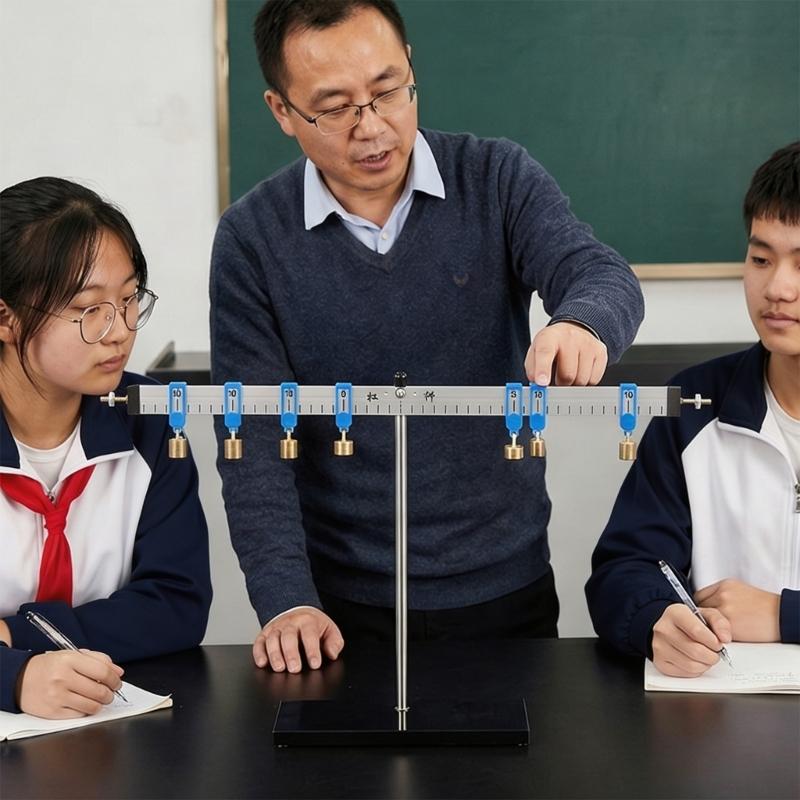 Physics Experiment Tool Educational Aluminum Alloy Lever And Stand For Student Teaching Balance And Torque Concepts