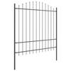 Garden Fence Woerden Gray 170 x 215 cm Powder Coated Steel