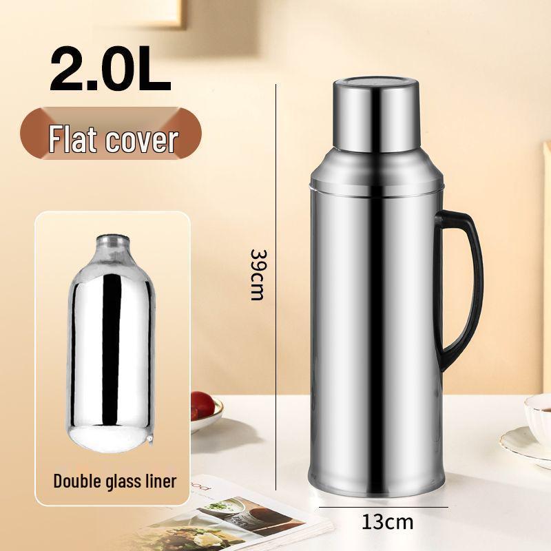 Large Capacity Double-Layer Stainless Steel Insulated Hot Water Bottle