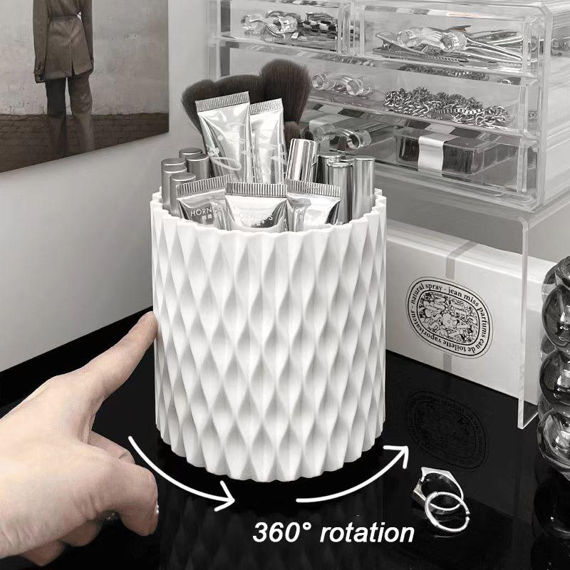 360° Rotating Multifunctional Desktop Eyebrow Pencil Makeup Brush Storage Box Makeup Brush Cup Holder Makeup Tool Storage Box