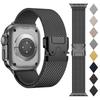 Milanese Mesh Loop for Apple Watch Band 49mm 46mm 45mm 44mm 42mm Stainless Steel Metal Strap for iWatch Series 10 9 8 7 Ultra 2