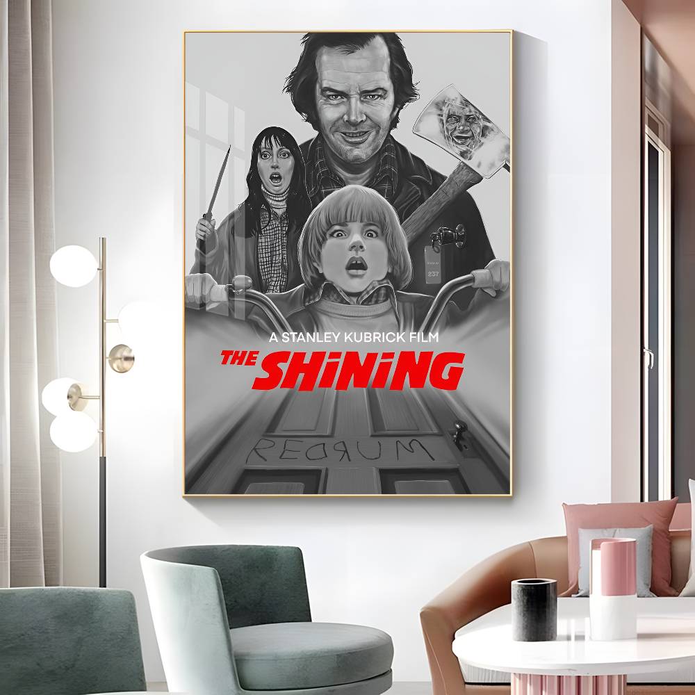 1pc The Shining Horror Movie Poster Sticker Print Waterproof Wall Art For Living Room Bedroom Home Decor
