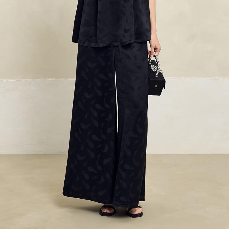 Heco Light Feather Women's Acetate Jacquard Wide-Leg Pants