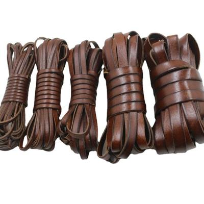 10M Echtes Kuhfell Leder Breite Flache Kordel Seil Streifen Riemen String Handwerk DIY