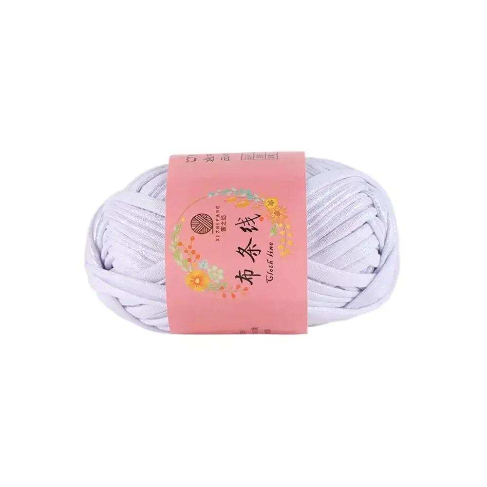 100g Ecopelle Filato da Crochet Lucido Filato per Maglia Fai-da-te Pallina di Filato per Borsa Coperta Cuscino Maglia Maglia all'Uncinetto Filato