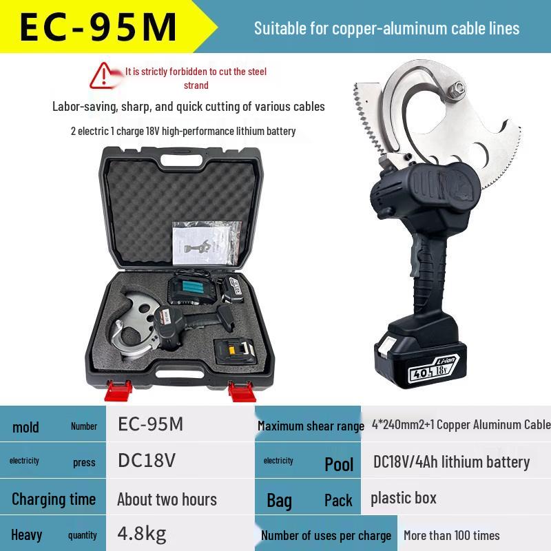 SHEYUE Rechargeable Electric Ratchet Cable Cutter CN plug (adapter included)