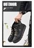 Men's Mid-Calf Leather Martin Boots - Autumn/Winter, Large Size, Handmade Casual Work Boots