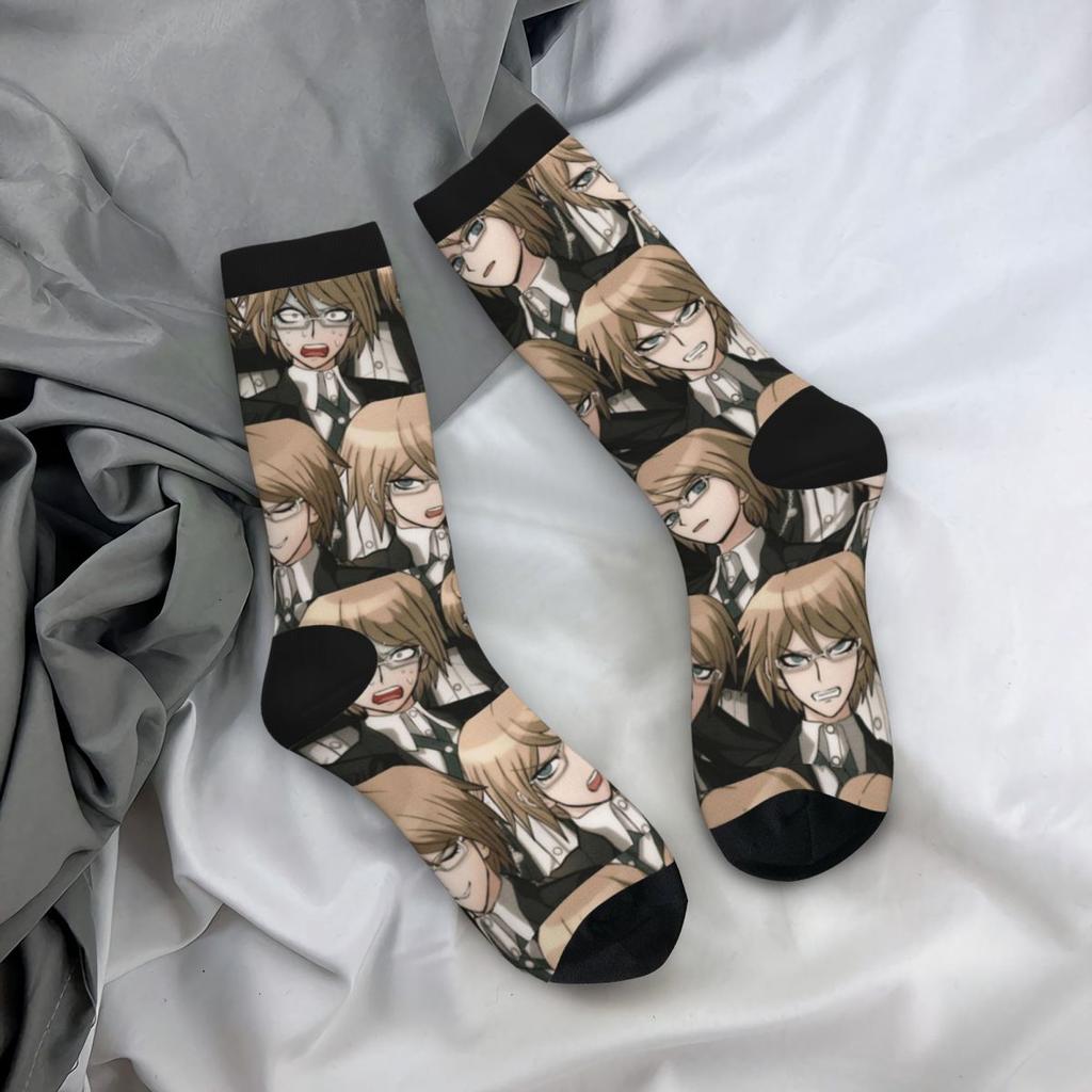 Byakuya Togami Anime Stockings Danganronpa Design Modern Socks Autumn Anti Sweat Socks Men Outdoor Sports Soft Breathable Socks