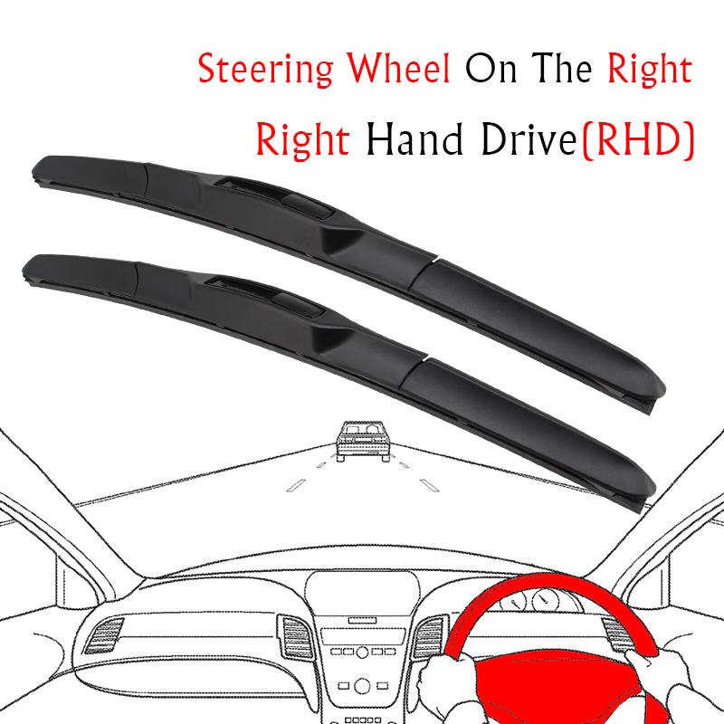 Car Wiper RHD & LHD Front Wiper Blades 24"+20" For BMW X5 F15 2013-2018 Fit U Hook Arm Windshield Windscreen Front Window NSTJE1