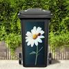 Decorative Adhesive for Household Bins Cartoon Animal Trash Can Sticker, Colorful Self-Adhesive PVC Decal, Waterproof Cute Fun Home Decor Cans Cat Dog