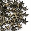 100Pcs 10MM Metal Star Rivets 5Claws Studs for Clothes Silver Gold Bronze Punk Spikes DIY Leather Crafts Accessories