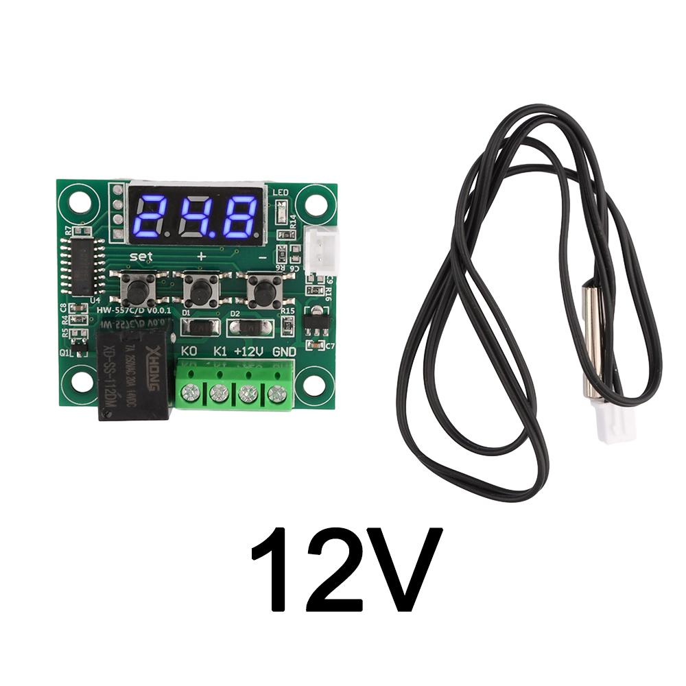 W1209 Blue/Red Light DC 12V Digital Temperature Controllear Thermostat Temperature Control Thermostat Switch Board + NTC Sensor
