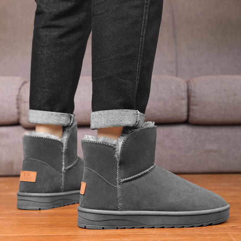 Fashion New large size women's high quality snow boots winter warm plus velvet women's boots lovers comfortable cotton shoes