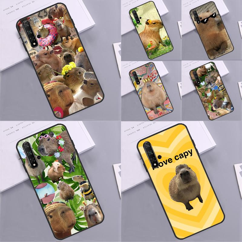 Capybara Cute For Huawei Nova 5T 10 9 SE 12s 11i 12i Y91 Y90 Y60 Y70 Y72 Y61 P20 P30 P40 Lite P60 Pro Case