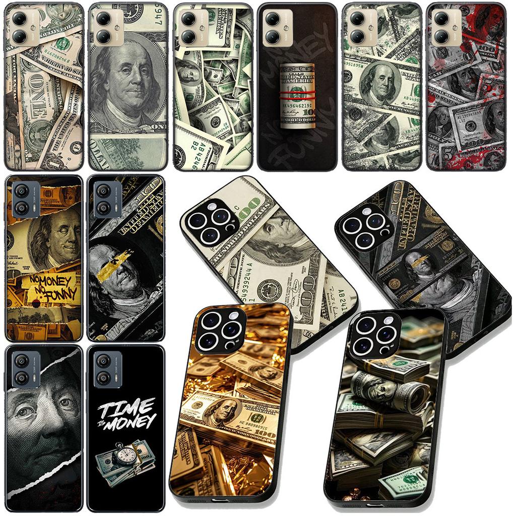 Money 100 D-Dollar Phone Case for Xiaomi Redmi Note 13 14 ProPlus Pro Plus 14C A4 13C Pro+ Note14 Cover Casing