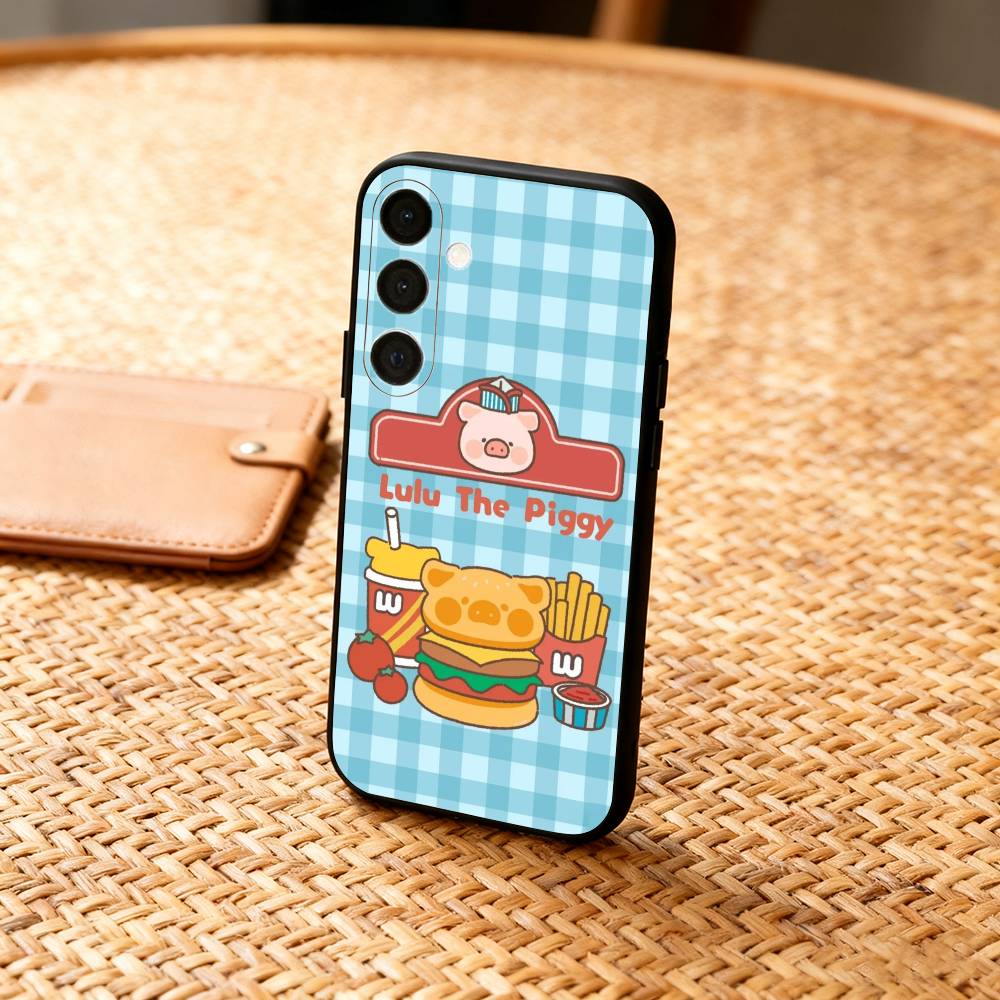 

Soft-Soft Lulu Phone Case For Samsung A73,72,71,A52,51,40,41,A22,A32,31,A13, Soft Black Shell Samsung a40