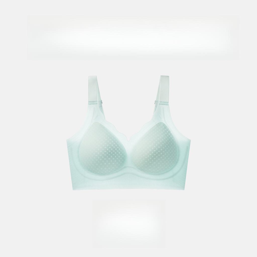Thin Breathable Bra Women's Comfortable Plus-size Underwear Women's Non-coil Gathering Bra Breathable Non-coil Bra Push Up Bra