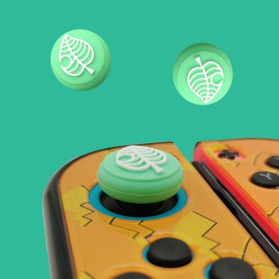 4Pcs Silicone Joystick Thumb Grips Cap Cover for NS Switch Lite Animal Crossing