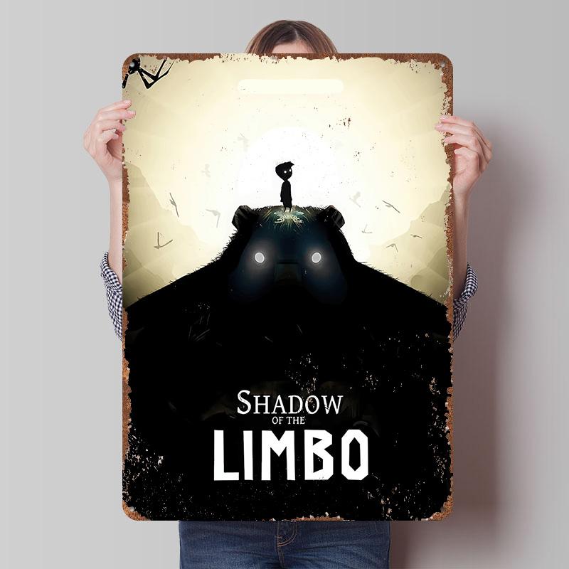 Shadow of the Limbo Game Tinplate Poster Customized Wall Art Vintage Retro Metal Signs for Decoration At Home Decor Items Room