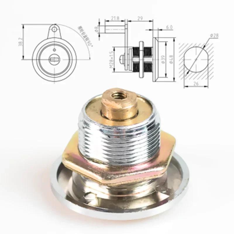 Emergency Lock 203A, Anti-theft lock,Electronic Safe Deposit Box key/lock,Unable To copy,Copper Cylinder