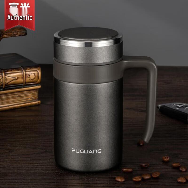 FUGUANG 304 Stainless Steel 550ml Vacuum Insulated Office Tea Mug