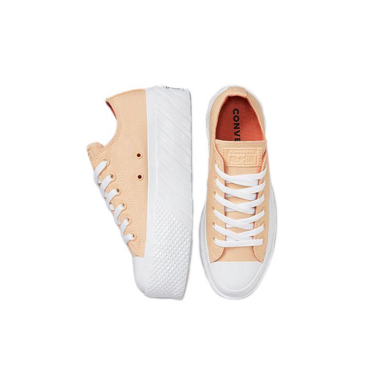 Converse Chuck Taylor All Star Comfortable Versatile Low Top Canvas Shoes Women Sneaker Coral-Orange 571576C