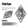 304 Stainless Steel Sun Shade Sail Hardware Kit for Square/Rectangular Installations