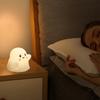 Halloween Ghost LED Light Halloween Touch Bedside Ghost LED Lamp Silicone Cute Halloween Ghost Decor With Sound Effect For