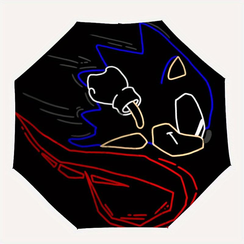 Sonic The Hedgehog Automatic Open/Close Umbrella Folding Umbrella,Portable Compact Perfect Gift for Birthday, Christmas0809165