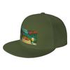 Fashion New Zealand Christmas Pavlova   A Sunny Kiwi Christmas Scene Flat Brim Sun Hat  AntiAging Cap Unisex
