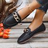 Fashion Women Flats Spring Autumn New Korean Style Flat Shoes Women Metal Chain Casual Sneakers Women Soft Sole Comfortable Loafers