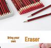 50-Pack Bao Ke HB Pencils with Erasers for Elementary School Students - Ideal for Writing, Art, and Sketching