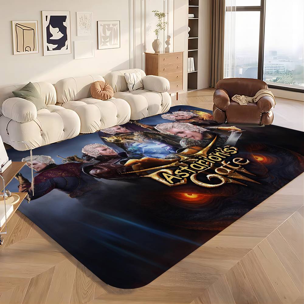 A-Astarion Fußmatte Waschbar Rutschfest Wohnzimmer Sofas Stühle Bereichsmatte Küchen-Fußmatte Teppich