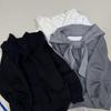 In Stock: Li Ruian Korean-Style Niche Lazy One-Shoulder Bowknot Fleece-Lined Hooded Sweatshirt