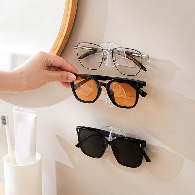 5 Pieces Unique Sturdy Plastic Wall Mounted Glasses Holder for Fashionable and Retail Store Owners for Stylish Displays