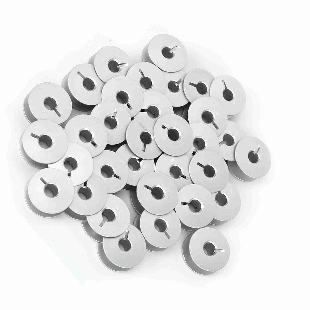 100pcs 55623A Aluminum Bobbins Slotted for Industrial Sewing Machine Parts