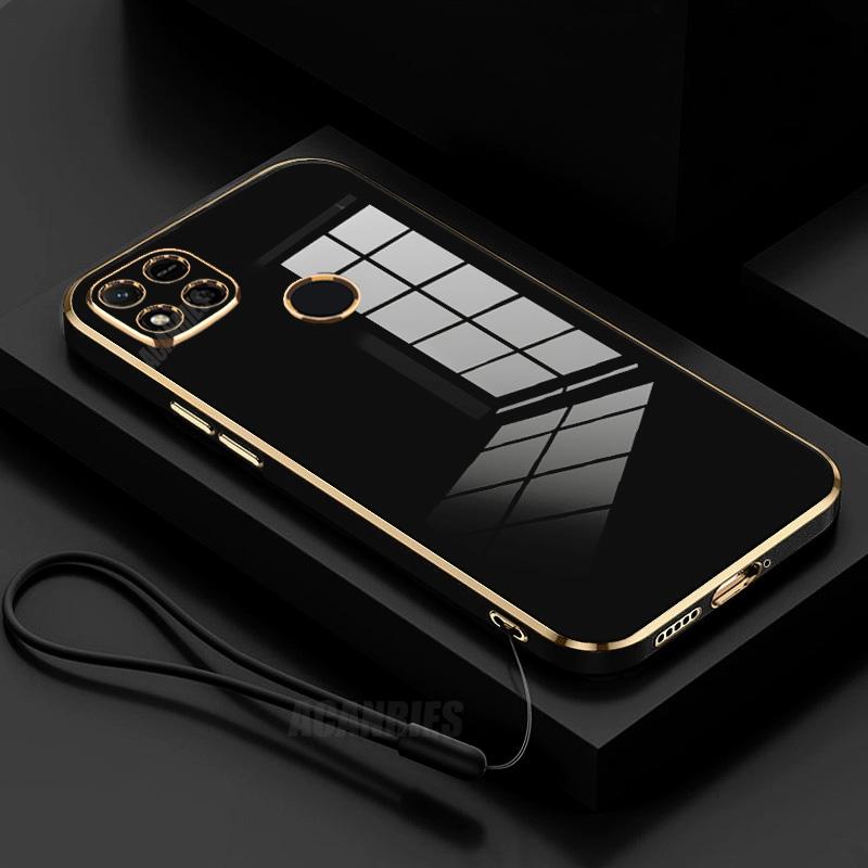 

Redmi9c Plating Lanyard Silicone Case On For Xiaomi Redmi 9c 9a 9 10 10a 10c 12 13 13c 12c A1 A2 Plus A3 4g Back Cover Redmi 10C