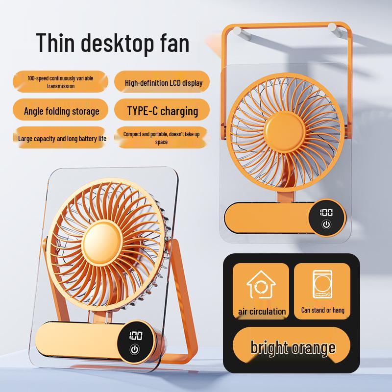 2026 Ultra-Thin Silent USB Rechargeable Desktop Mini Fan Contact Customer Service