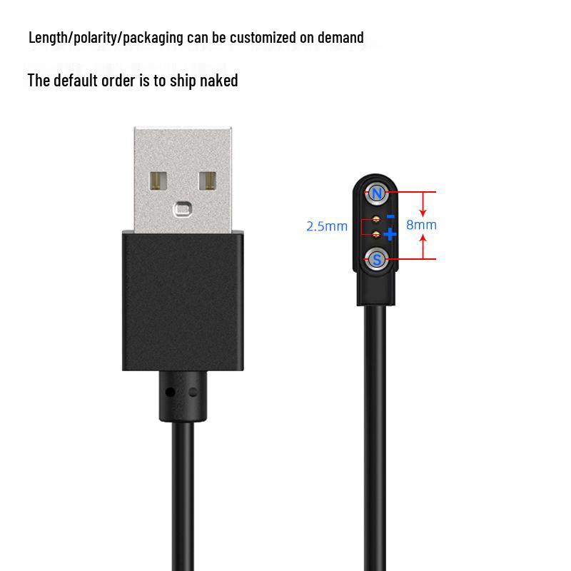 Smartwatch Charging Cable: 4P2P Pin, 2/4 Core, Magnetic Charger