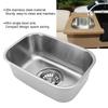 Lavello RV Acciaio Inossidabile Mini Vasca Singola Lavello RV Lavabo per Auto Barche Camper Yacht 12.6x8.66x4.72 pollici