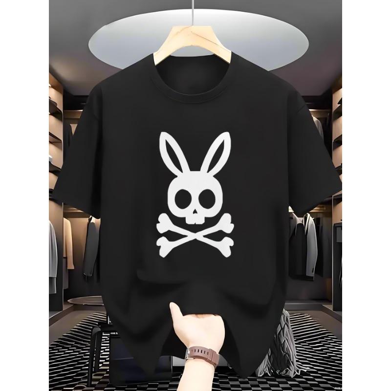 European Size [Rabbit Skeleton Print] Rabbit Skeleton Print Creative Theme, Smooth cotton Surface for Easy Care, Trendy and Fashionable,Versatile