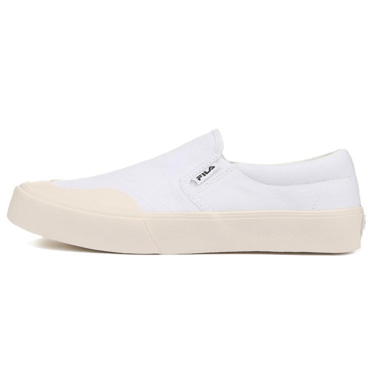 

FILA Guard Slip On Canvas Low top Skateboard Shoes Unisex Ecru Korean Style 1XM01164_100 240