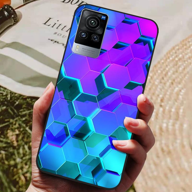 For Vivo X60 Pro Global Version Case Cat Wolf Painted Soft Silicone Phone Cases for Vivo X60 Pro Back Cover X60Pro V2046 Coque