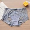 Lace Hollow Sexy Underwear Mid-waist Thin Mesh Transparent Briefs Seamless Breathable Women's Panties